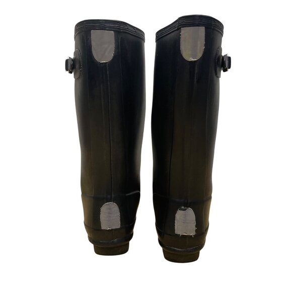 Hunter Kids Black Rubber Waterproof Rain Boots Size 3M/4F - Picture 5 of 10